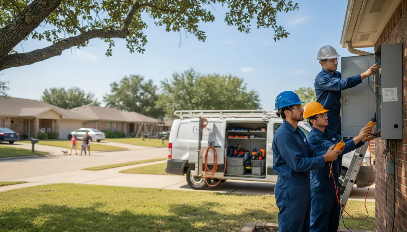 Certified electrician providing emergency electrical services in Broadwater, NE